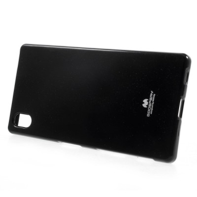 Sony Xperia Z5 Mercury melns cieta silikona (TPU) apvalks / vacins.lv