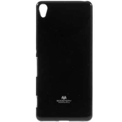 Sony Xperia XA Mercury juodas kieto silikono tpu dėklas - nugarėlė / Priedai.lt
