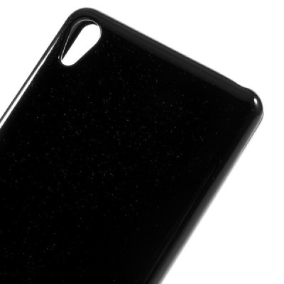 Sony Xperia XA Mercury juodas kieto silikono tpu dėklas - nugarėlė / Priedai.lt