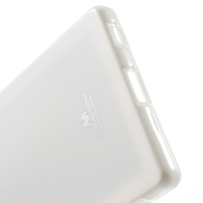 Sony Xperia Z5 Mercury balts cieta silikona (TPU) apvalks / vacins.lv