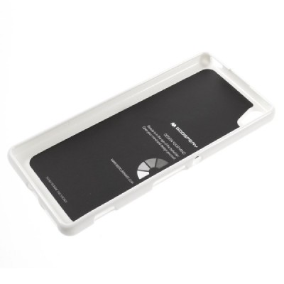 Sony Xperia XA Mercury baltas kieto silikono tpu dėklas - nugarėlė / Priedai.lt