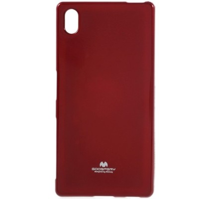 Sony Xperia Z5 Mercury sarkans cieta silikona (TPU) apvalks / vacins.lv