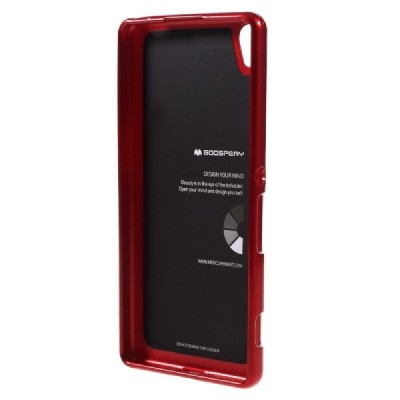 Sony Xperia XA Mercury raudonas kieto silikono tpu dėklas - nugarėlė / Priedai.lt