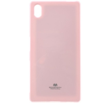 Sony Xperia Z5 Mercury gaiši rozs cieta silikona (TPU) apvalks / vacins.lv