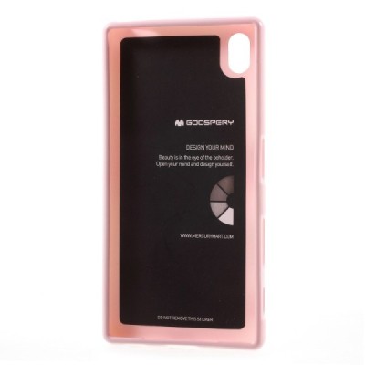 Sony Xperia Z5 Mercury gaiši rozs cieta silikona (TPU) apvalks / vacins.lv