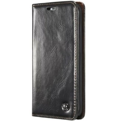 LG G5 (H850) solīds atvēramais ādas melns maciņš - maks / Vacins.lv