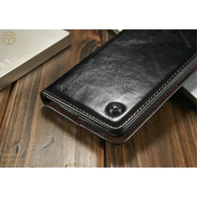 LG G5 (H850) „CaseMe“ solidus atverčiamas juodas odinis dėklas - knygutė / Priedai.lt