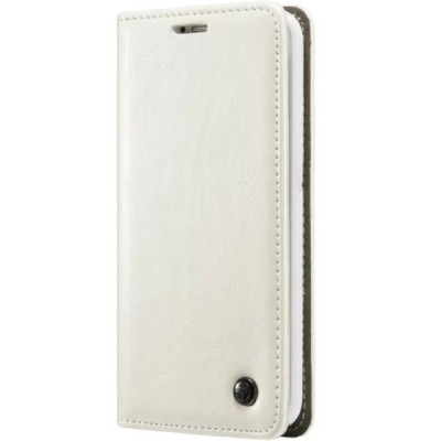 LG G5 (H850) solīds atvēramais ādas balts maciņš - maks / Vacins.lv