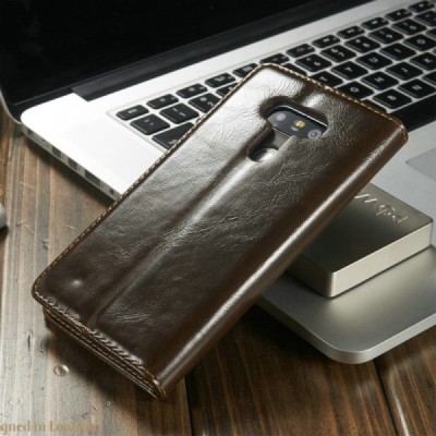 LG G5 (H850) „CaseMe“ solidus atverčiamas rudas odinis dėklas - knygutė / Priedai.lt