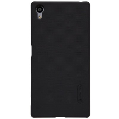 Sony Xperia Z5 Nillkin Frosted Shield melns plastmasas apvalks / vacins.lv