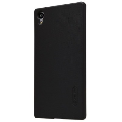 Sony Xperia Z5 Nillkin Frosted Shield melns plastmasas apvalks / vacins.lv