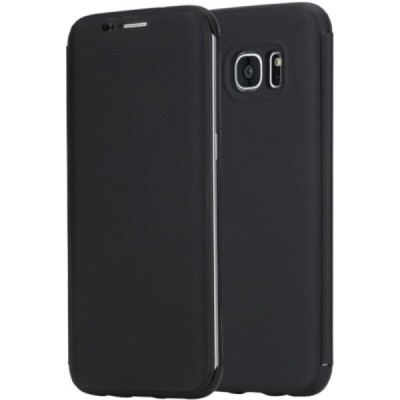 Samsung Galaxy S7 Edge „Rock“ DR. V atvērams melns maciņš - maks / Vacins.lv