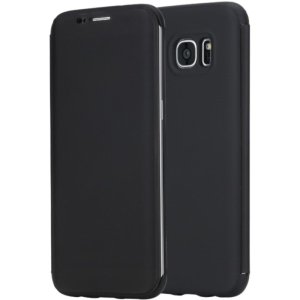 Atvērams „Rock“ DR. V maciņš - melns (Galaxy S7 Edge)