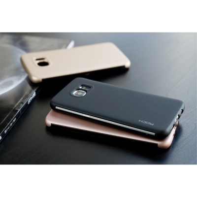 Samsung Galaxy S7 Edge „Rock“ DR. V atvērams melns maciņš - maks / Vacins.lv