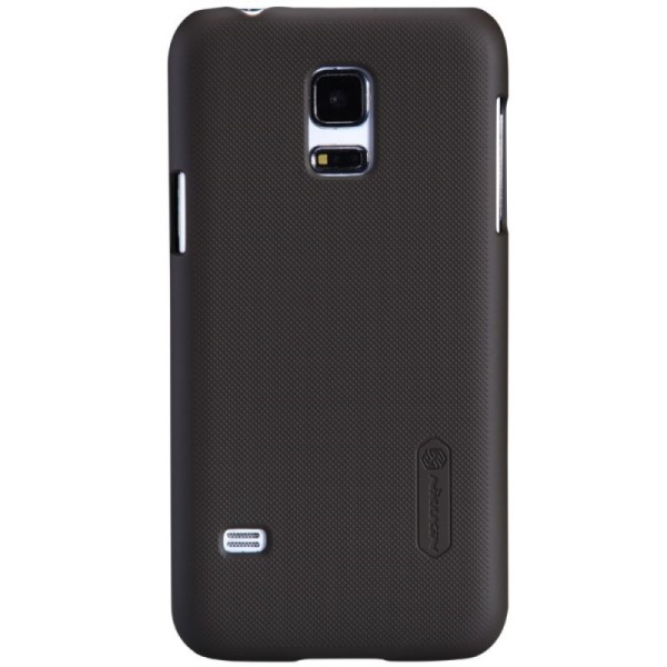 „Nillkin“ Frosted Shield apvalks - brūns + ekrāna aizsargplēve (Galaxy S5 mini)