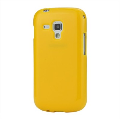 Samsung Galaxy S Duos S7562 dzeltens cieta silikona futrālis / Vacins.lv