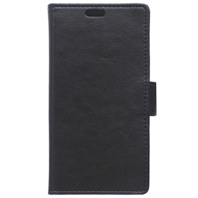 Huawei Honor 3C atvēramais ādas melns maciņš (maks) / Vacins.lv