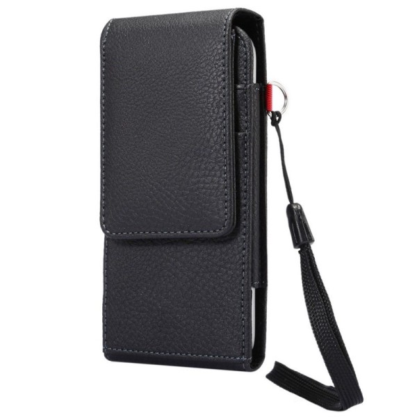 „Litchi“ universāls aizverams maciņš - melns (XL+ izmērs)