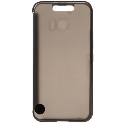 HTC 10 Dot View atverčiamas juodas dėklas - knygutė / Priedai.lt