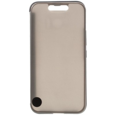 HTC 10 Dot View atvērams pelēks maciņš - maks / Vacins.lv