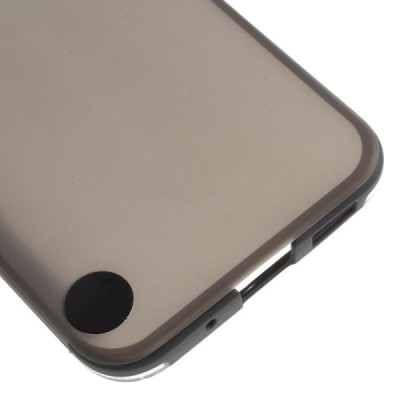 HTC 10 Dot View atvērams pelēks maciņš - maks / Vacins.lv