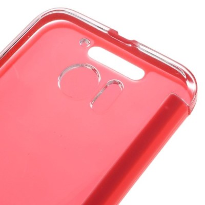 HTC 10 Dot View atverčiamas rožinis dėklas - knygutė / Priedai.lt