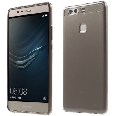 Huawei P9 Plus (Huawei Ascend P9 Plus) dzidrs (caurspīdīgs) cieta silikona TPU pasaulē planākais pelēks apvalks / Vacins.lv