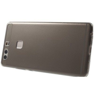 Huawei P9 Plus (Huawei Ascend P9 Plus) dzidrs (caurspīdīgs) cieta silikona TPU pasaulē planākais pelēks apvalks / Vacins.lv