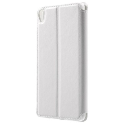 Sony Xperia XA Roar Noble ādas atvēramais balts futrālis / Vacins.lv
