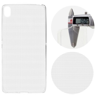 Sony Xperia XA dzidrs (caurspīdīgs) cieta silikona TPU pasaulē planākais apvalks / Vacins.lv