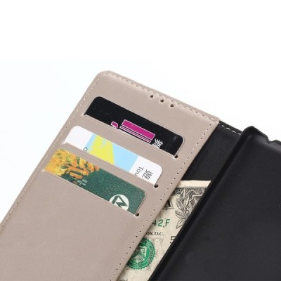 Sony Xperia E5 atvēramais ādas smilšains retro maciņš (maks) / Vacins.lv