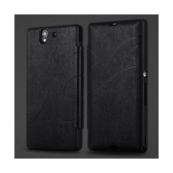 „Kalaideng“ Oscar atvēramais futrālis - melns (Xperia Z)