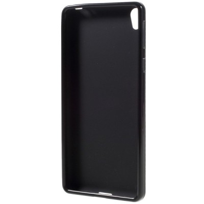 Sony Xperia E5 (Sony Xperia E5 Dual) cieta silikona (TPU) melns apvalks / vacins.lv