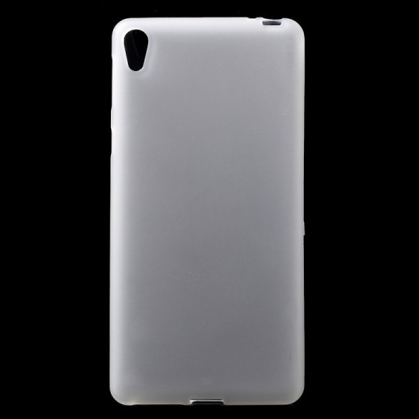 Cieta silikona (TPU) dzidrs apvalks - balts (Xperia E5)