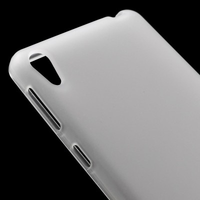 Sony Xperia E5 (Sony Xperia E5 Dual) dzidrs cieta silikona (TPU) balts apvalks / vacins.lv