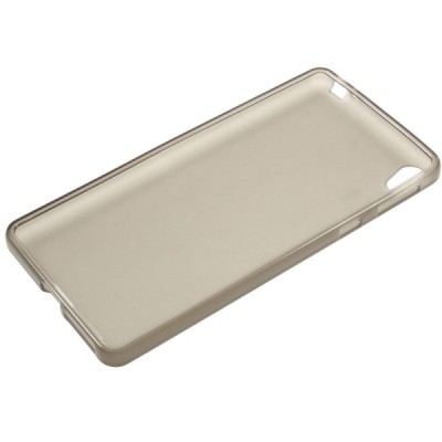 Sony Xperia E5 (Sony Xperia E5 Dual) dzidrs cieta silikona (TPU) pelēks apvalks / Vacins.lv