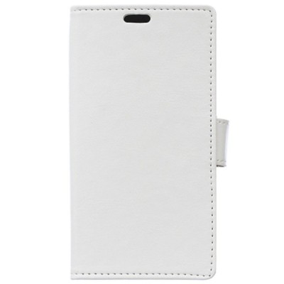 Sony Xperia X Performance atvēramais ādas balts maciņš, grāmata (maks) / Vacins.lv