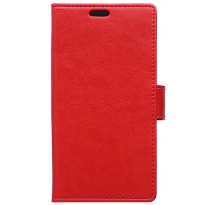 Sony Xperia X Performance atvēramais ādas sarkans maciņš, grāmata (maks) / Vacins.lv