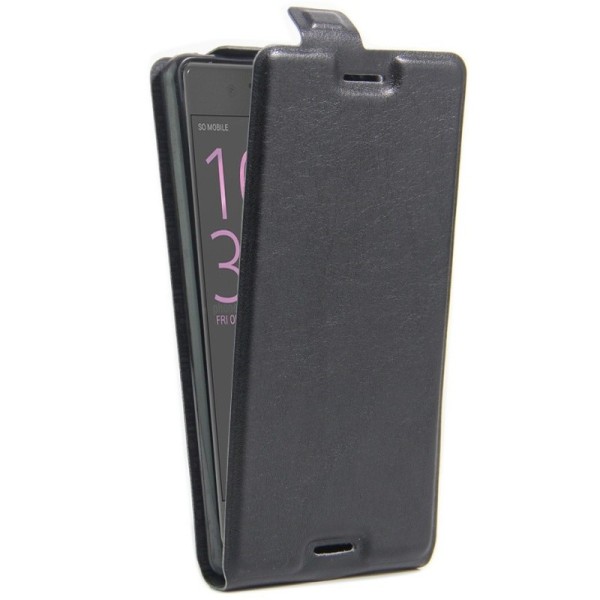 Vertikāli atvēramais futrālis - melns (X Performance)