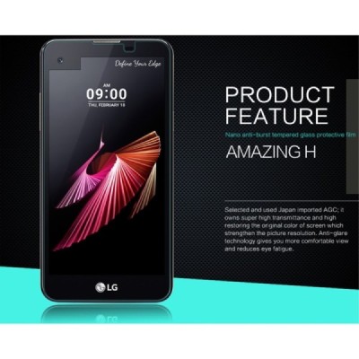 LG X-Screen (K500N) „Nillkin“ H Tempered Glass sustiprintos apsaugos apsauginis ekrano stiklas 0,33 mm / Priedai.lt