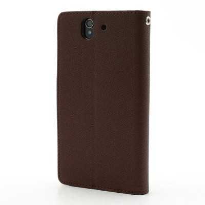 „Mercury Goospery“ Sony Xperia Z brūns ādas maciņš / Vacins.lv