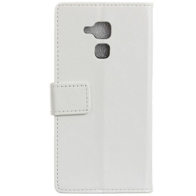 Huawei Honor 5c ir Huawei Honor 7 Lite atvēramais ādas balts maciņš, grāmata (maks) / Vacins.lv