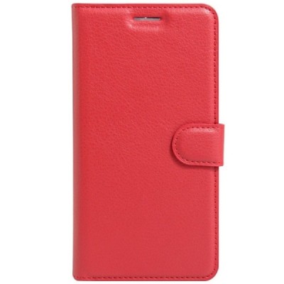 Huawei Honor 5c ir Huawei Honor 7 Lite atverčiamas raudonas odinis dėklas, knygutė - piniginė / Priedai.lt