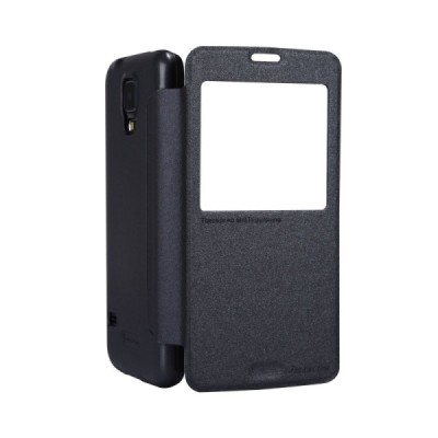 Samsung Galaxy S5 G900 (S5 Neo G903) pilkas odinis atverčiamas Nillkin Sparkle dėklas / Priedai.lt