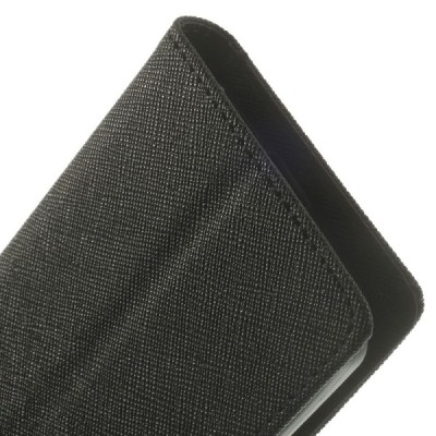 LG G2 mini (D620, D618) Mercury atvērams melns maciņš (maks) / Vacins.lv