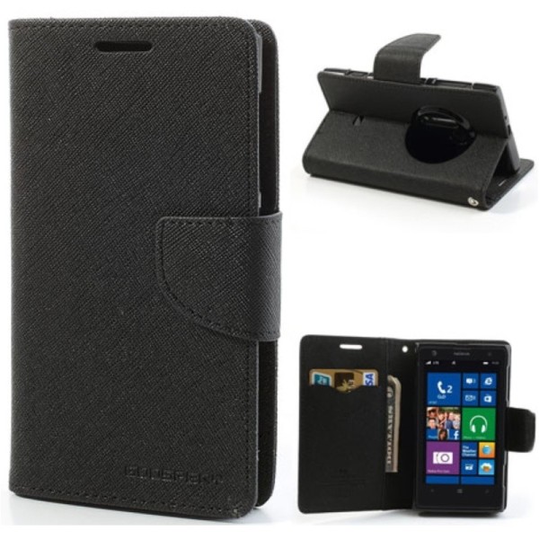 „Mercury“ atverčiamas dėklas - juodas (Lumia 1020)