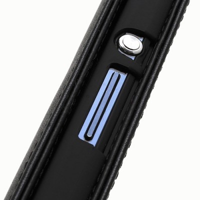 Sony Xperia Z klasisks ādas vertikāli atvēramais melns futrālis / Vacins.lv