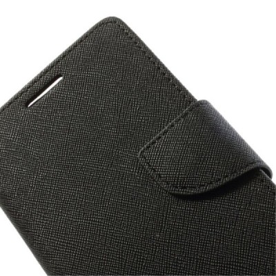 Nokia Lumia 1020 Mercury juodas atverčiamas dėklas - piniginė / Priedai.lt