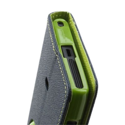 Nokia Lumia 1020 Mercury pilkas atverčiamas dėklas - piniginė / Priedai.lt