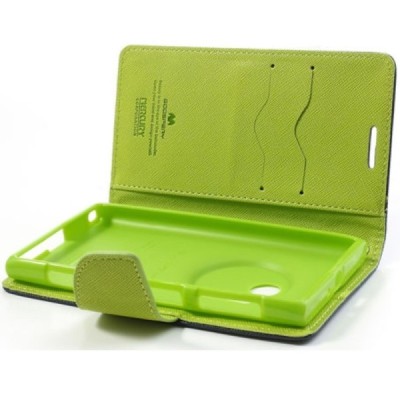 Nokia Lumia 1020 Mercury pilkas atverčiamas dėklas - piniginė / Priedai.lt